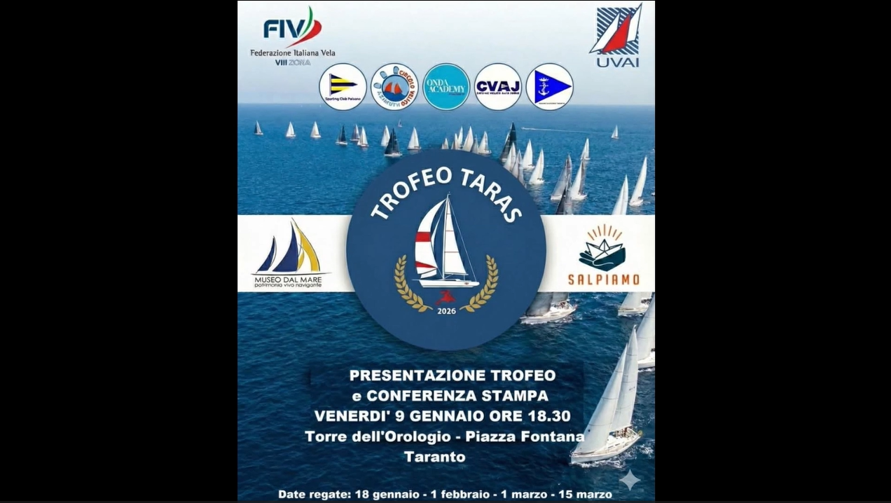 Presentazione Trofeo Taras Oggi ore 18:30