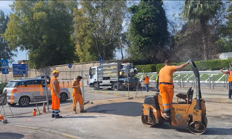 Traffico parzialmente ripristinato su Viale Jonio