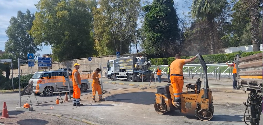 Traffico parzialmente ripristinato su Viale Jonio