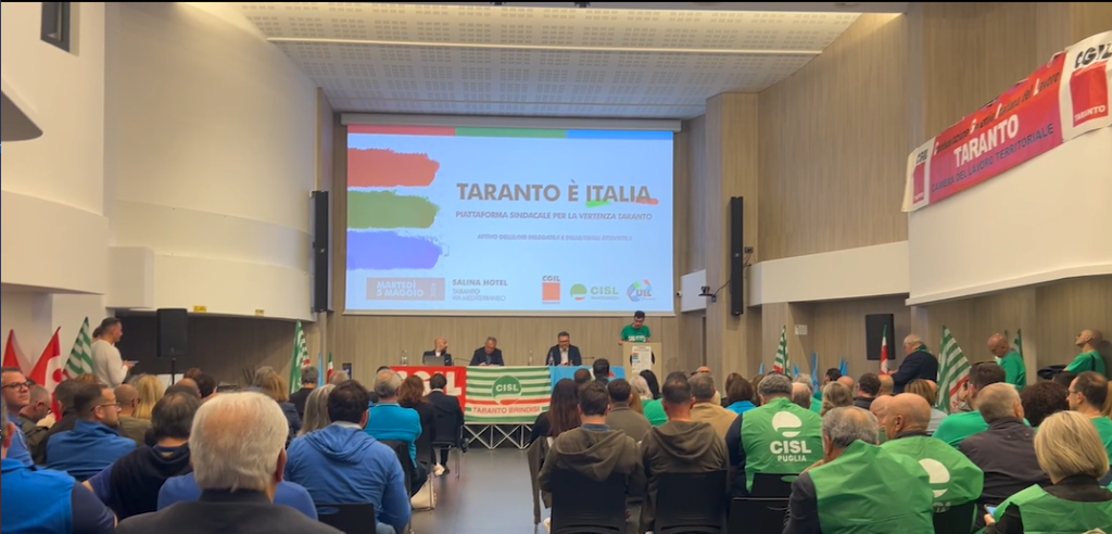 CGIL, CSL, CSL e UIL: Taranto all'ultima chiamata