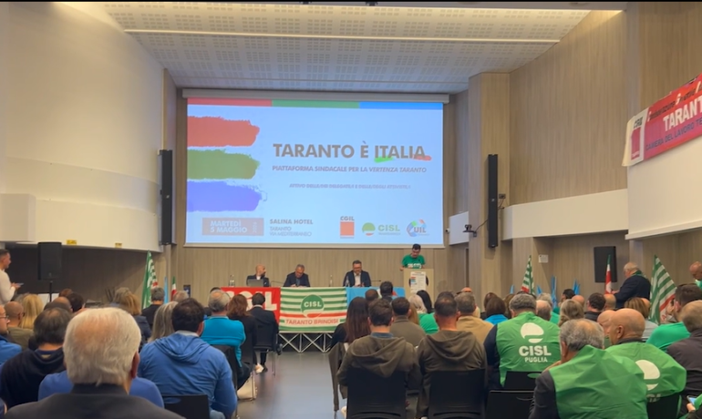 CGIL, CSL, CSL e UIL: Taranto all'ultima chiamata