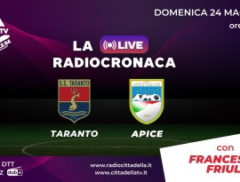 IL TARANTO, COME SEMPRE, SU RADIO CITTADELLA