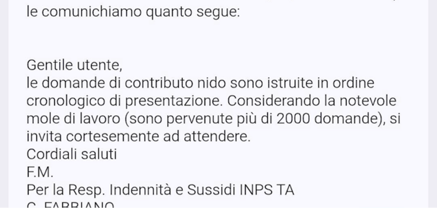 Rimborsi asili nido: ritardo di mesi