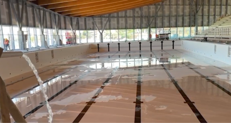 Stadio del nuoto: si riempiono le vasche