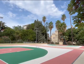 Prende vita il campo da Basket in Villa Peripato